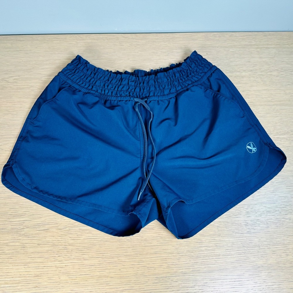 Carve Designs Bali Swim Board Shorts Womens M Navy Blue 2.5" Quick Dry Stretch